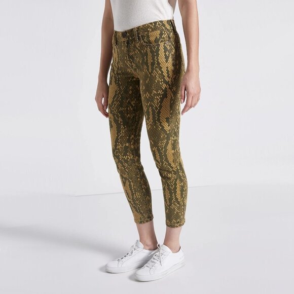 NWT Current | Elliott python print skinny crop jeans, 25-26 - Picture 6 of 16